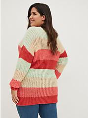 Plus Size Pullover Sweater - Multi Stripe, MULTI STRIPE, alternate