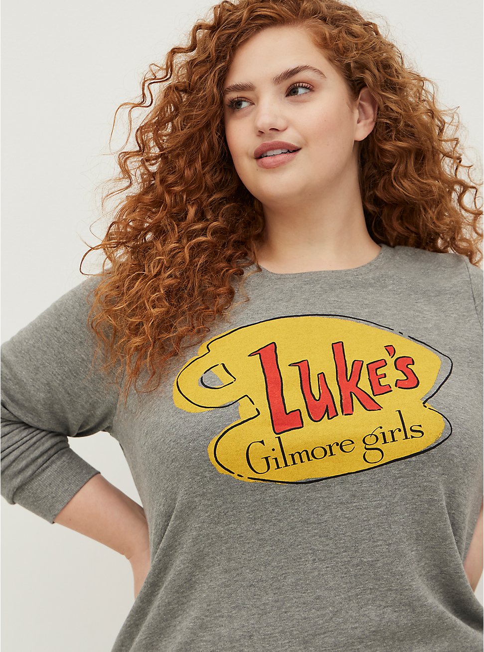 Sweatshirt - Warner Bros. Gilmore Girls Luke's, LIGHT GREY HEATHER, hi-res