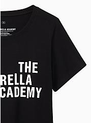 Plus Size Slim Fit Crew Tee – Signature Jersey The Umbrella Academy Black, DEEP BLACK, alternate