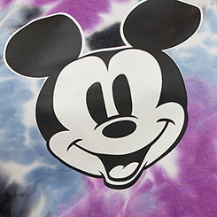 Cold Shoulder Sweatshirt - Disney Mickey Mouse Tie Dye, MULTI, swatch