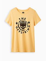 Classic Fit Crew Tee - The Offspring Yellow, HABANERO GOLD, hi-res