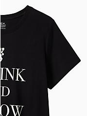 Plus Size Classic Fit Crew Tee - Game of Thrones I Drink And I Know Black, DEEP BLACK, alternate