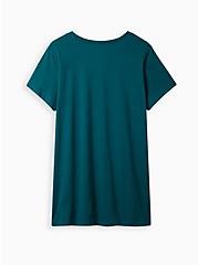 Plus Size Classic Fit Tunic Tee - Pink Floyd Teal, TEAL, alternate