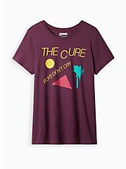 Plus Size Classic Fit Crew Tee - The Cure Purple, PURPLE, hi-res