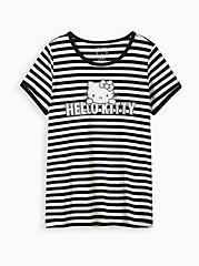 Classic Ringer Tee - Hello Kitty Stripe Black & White, STRIPE MULTI, hi-res