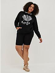 Plus Size Pullover Hoodie - Cozy Fleece No Doubt Check Black, DEEP BLACK, alternate