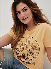 Plus Size Classic Fit Crew Tee - Cotton Woodstock Gold, GOLD, alternate