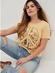 Plus Size Classic Fit Crew Tee - Cotton Woodstock Gold, GOLD, hi-res