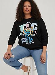 Plus Size Sweatshirt - Cozy Fleece TLC Black, DEEP BLACK, hi-res