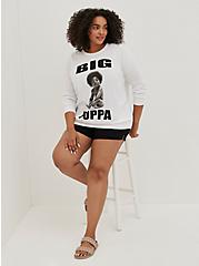 Sweatshirt - Cozy Fleece Big Poppa White, BRIGHT WHITE, alternate