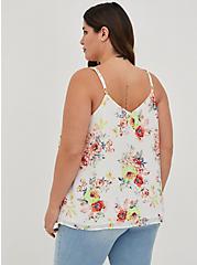 Sophie Swing Cami - Chiffon Floral White, FLORAL - WHITE, alternate