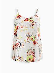 Sophie Swing Cami - Chiffon Floral White, FLORAL - WHITE, hi-res