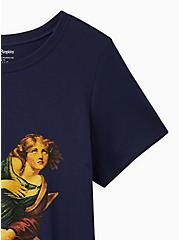 Plus Size Classic Fit Crew Tee - The Smashing Pumpkins Navy, PEACOAT, alternate