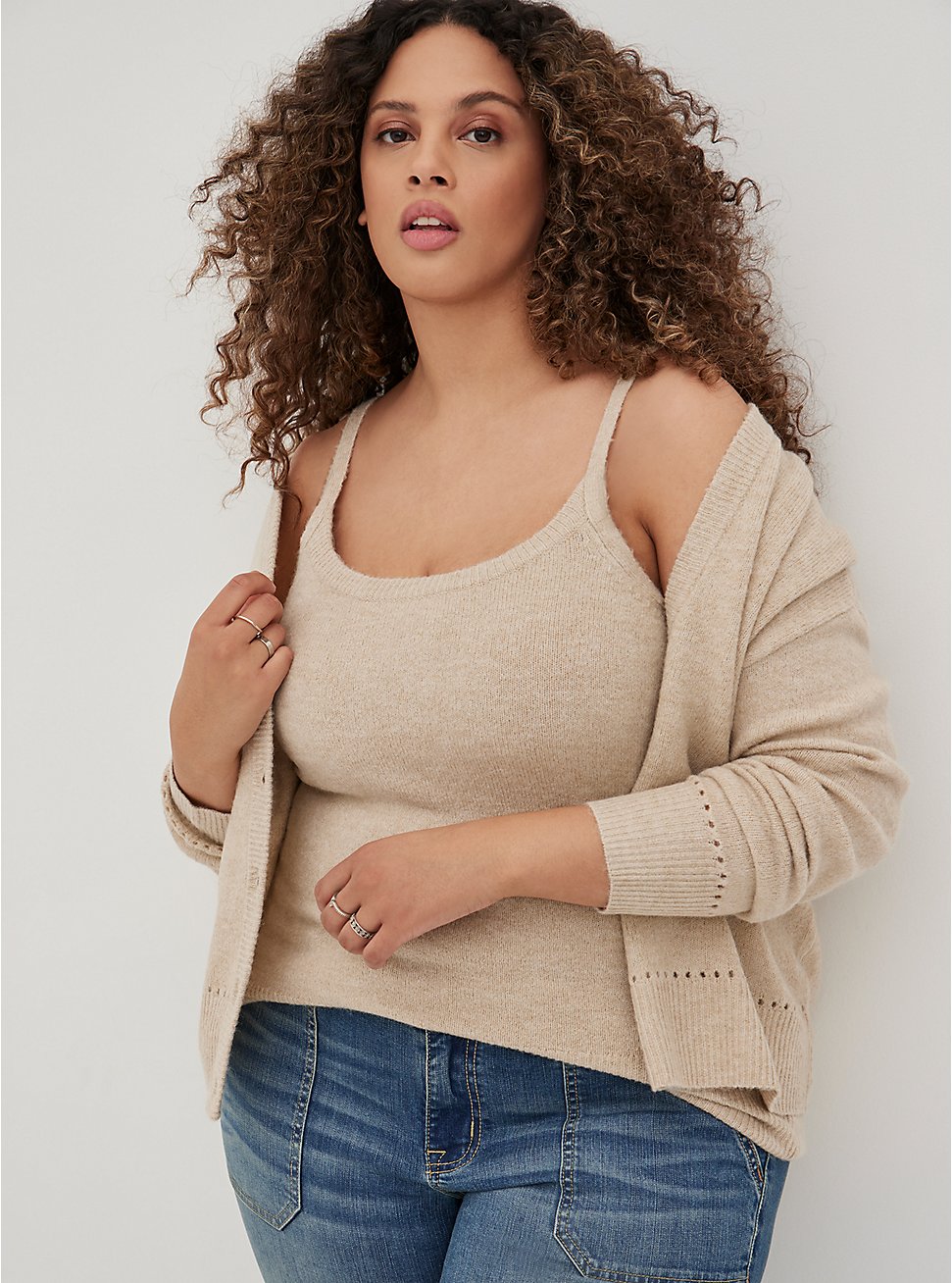 Sweater Cami - Taupe, LIGHT TAUPE, hi-res
