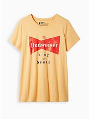 Plus Size Classic Fit Crew Tee - Budweiser Gold, GOLD, hi-res
