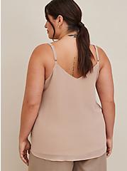 Plus Size Sophie Swing Cami - Chiffon Taupe, TAUPE, alternate