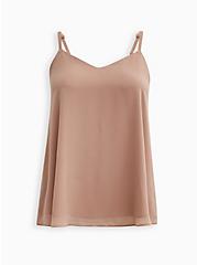 Plus Size Sophie Swing Cami - Chiffon Taupe, TAUPE, hi-res