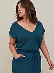 Plus Size Midi Super Soft Dolman Sleeve Dress, LEGION BLUE, alternate