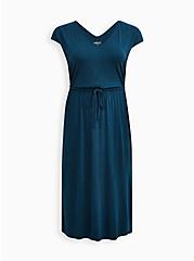 Midi Super Soft Dolman Sleeve Dress, LEGION BLUE, hi-res