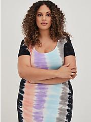 T-Shirt Maxi Dress - Super Soft Multi Tie Dye, TIE DYE, alternate
