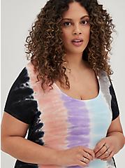 Plus Size T-Shirt Maxi Dress - Super Soft Multi Tie Dye, TIE DYE, alternate