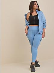 Plus Size Happy Camper Performance Core Full Length Active Legging With Cargo Pocket, BLUE ICE, alternate