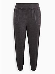 Happy Camper Relaxed Fit Pull On Pant - Super Soft Performance Jersey Black, DEEP BLACK, hi-res