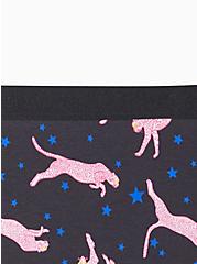 Brief Panty - Cotton Galaxy Cats Black, SPACE LEOPARDS: BLACK, alternate
