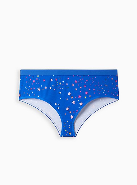 Cheeky Panty - Cotton Stars Blue, STAR CLUSTERS: BLUE, hi-res