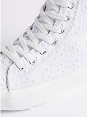 Eyelet Lace-Up Sneaker - White Canvas (WW), IVORY, alternate