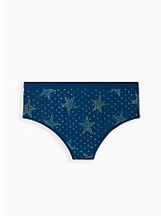 Plus Size Cheeky Panty - Stars Blue, GLOW STAR CLUSTERS, alternate