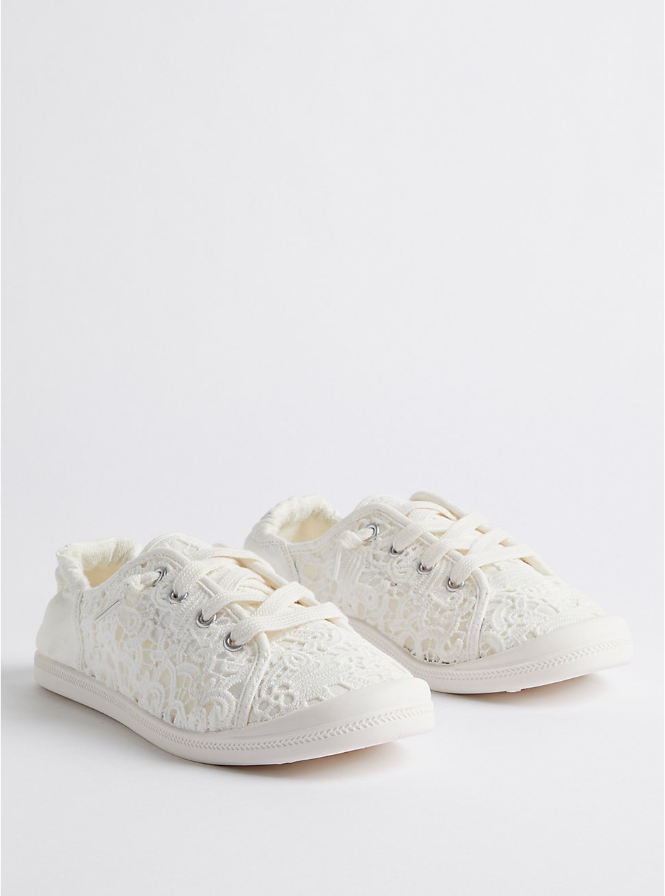 Riley Sneaker - White Crochet (WW), IVORY, hi-res
