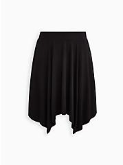 Handerchief Mini Skirt - Super Soft Black, DEEP BLACK, hi-res