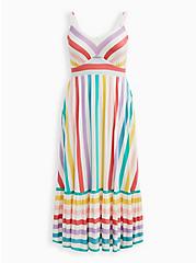 Plus Size Tiered Maxi Dress - Super Soft Stripe Multi, STRIPE - MULTI, hi-res