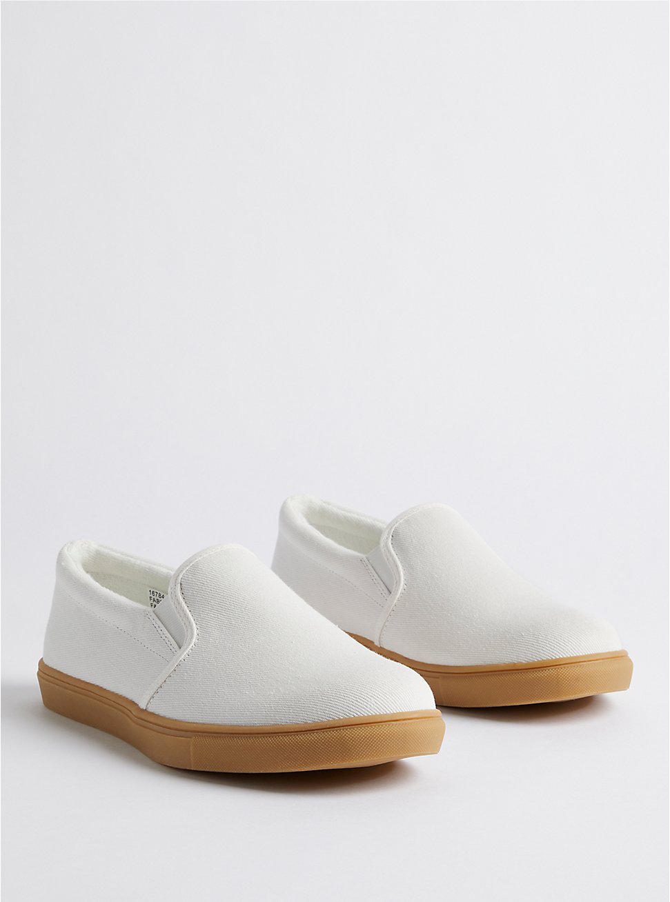 Plus Size Slip-On Sneaker - Canvas White (WW), IVORY, hi-res