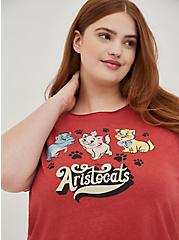 Disney Aristocats Distressed Top - Triblend Jersey Red, TANDOORI SPICE, alternate
