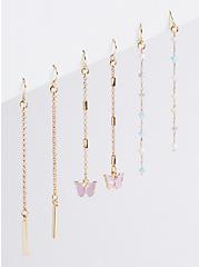 Butterfly Linears - Gold Tone, , hi-res