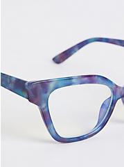 Plus Size Blue Light Glasses - Multi Blue, , alternate