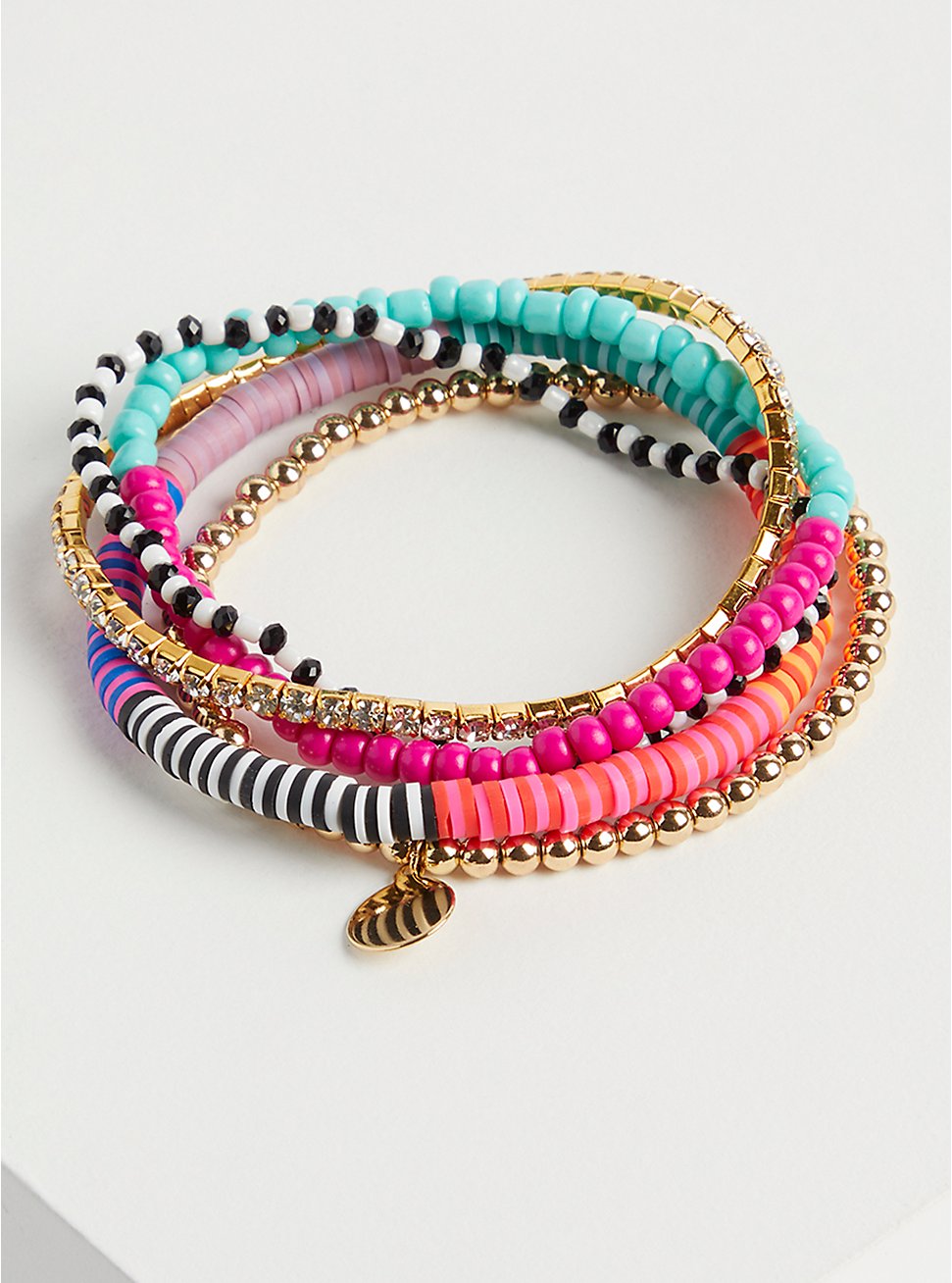 Colorful Bundle beaded stretch bracelet