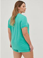 Plus Size Short Sleeve Sleep Tee - Green , GREEN, alternate