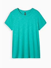Plus Size Short Sleeve Sleep Tee - Green , GREEN, hi-res