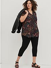 Plus Size Harper Pullover Tunic - Twill Floral Black, FLORAL - BLACK, alternate
