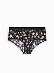 Plus Size Cheeky Panty - Second Skin Stars Black, DOTTED STARS, hi-res