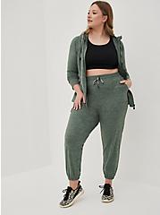 Plus Size Happy Camper Relaxed Fit Cargo Jogger - Super Soft Performance Jersey Green, FOREST, hi-res