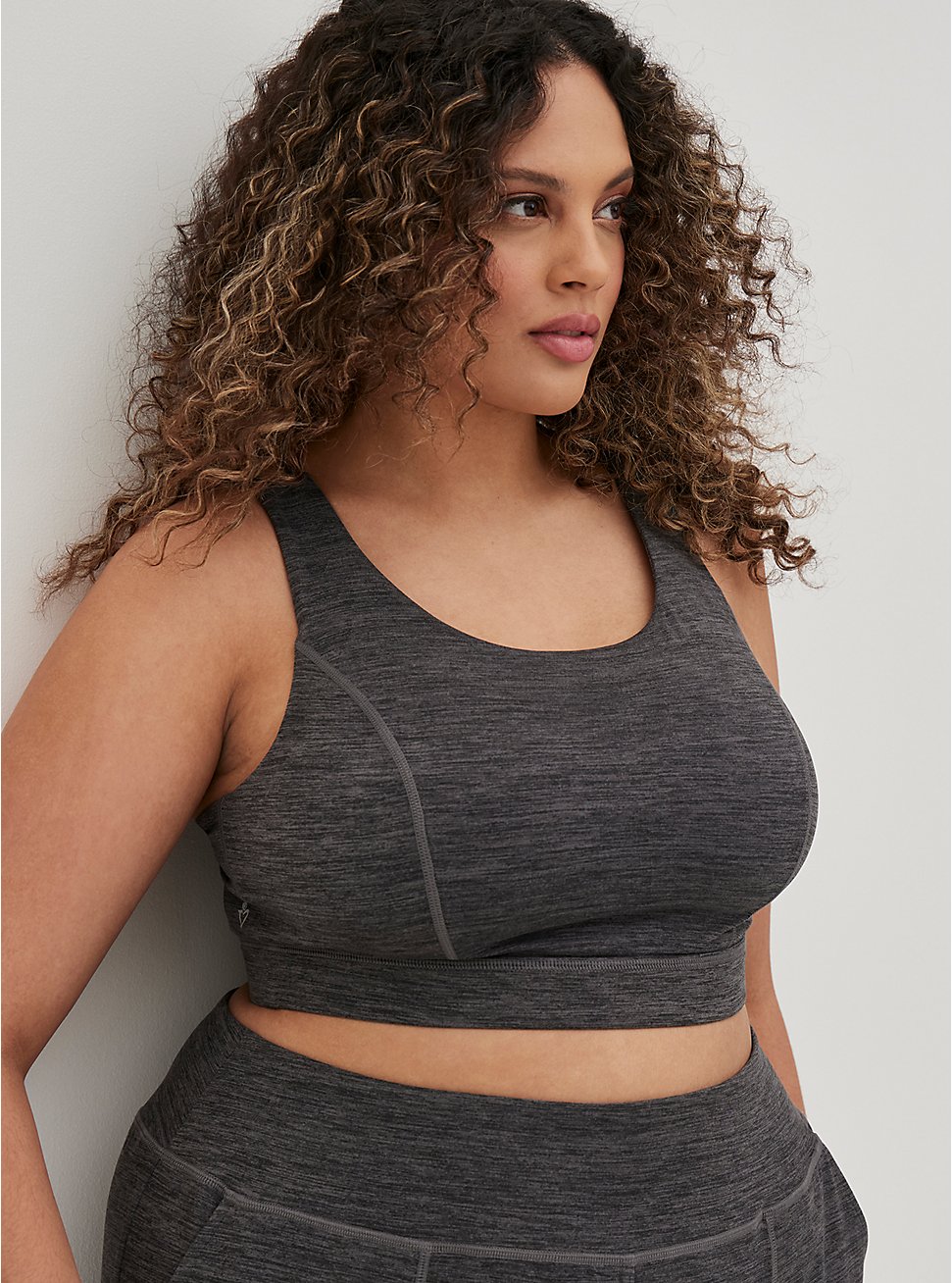 Plus Size - Happy Camper Low-Impact Wireless Strappy Back Active Sports Bra  - Torrid