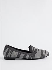 Plus Size Loafer - Stretch Knit Camo Grey (WW), GREY, alternate