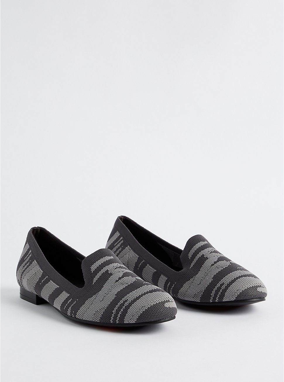Plus Size Loafer - Stretch Knit Camo Grey (WW), GREY, hi-res