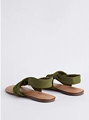 Plus Size T-Strap Sandal - Stretch Olive (WW), OLIVE, alternate