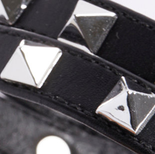Studded Strap Sandal (WW), BLACK, swatch