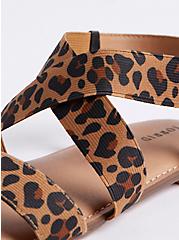 Plus Size Sandal - Stretch Fabric Leopard (WW), LEOPARD, alternate